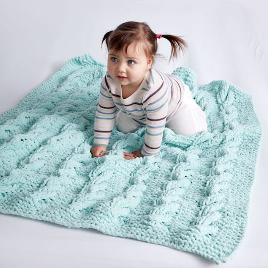 Bernata Baby Blanketa Cable Columns Knit Baby Blanket Bernata Baby Blanketa Cable Columns Knit Baby Blanket